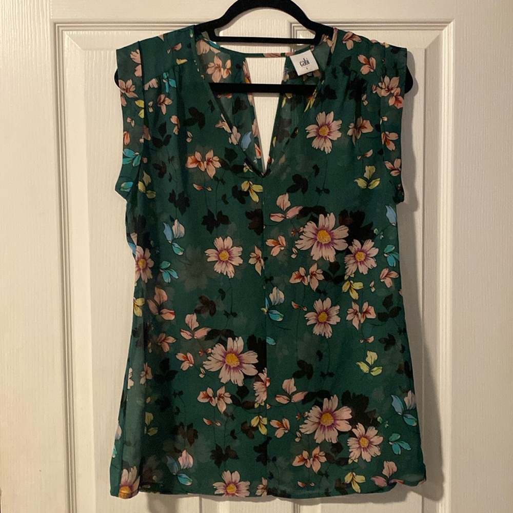 Cabi Floral Blouse